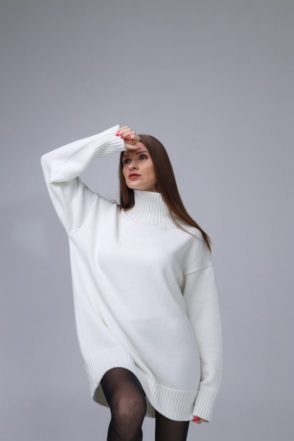 MERINO VILNAS KLEITA AR APKAKLI EVELIN - Image 6