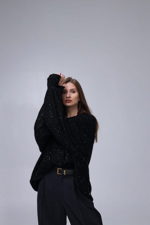 KIDMOHĒRAS KARDIGĀNS DIAMONDS AR FLITERIEM - Image 2