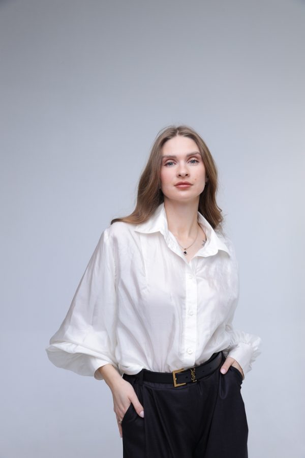 100% ZĪDA OVERSIZE KREKLS - Image 7