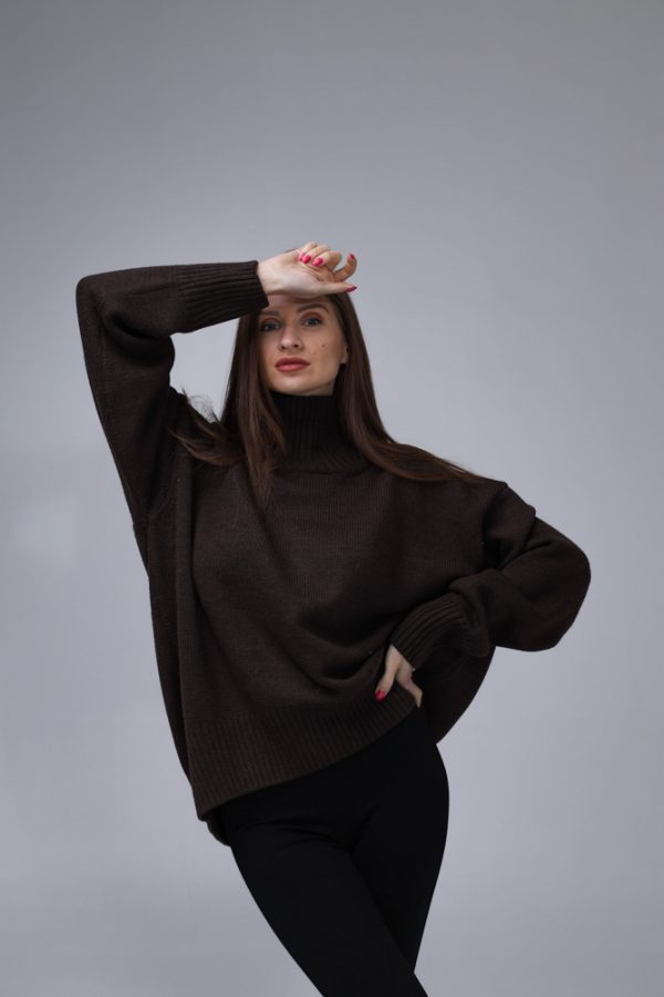 MERINO VILNAS DŽEMPERIS OVERSIZE "NIKOLE" - Image 3