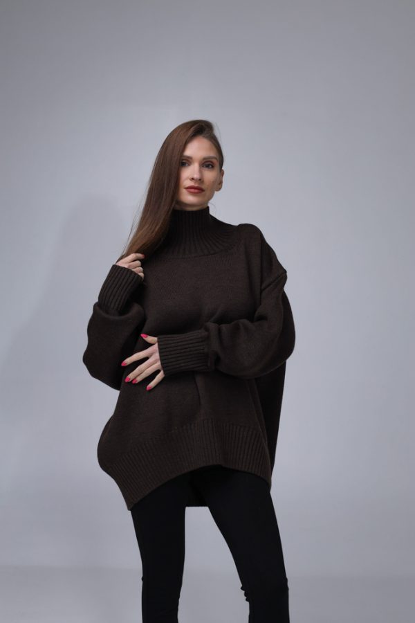 MERINO VILNAS DŽEMPERIS OVERSIZE "NIKOLE" - Image 2