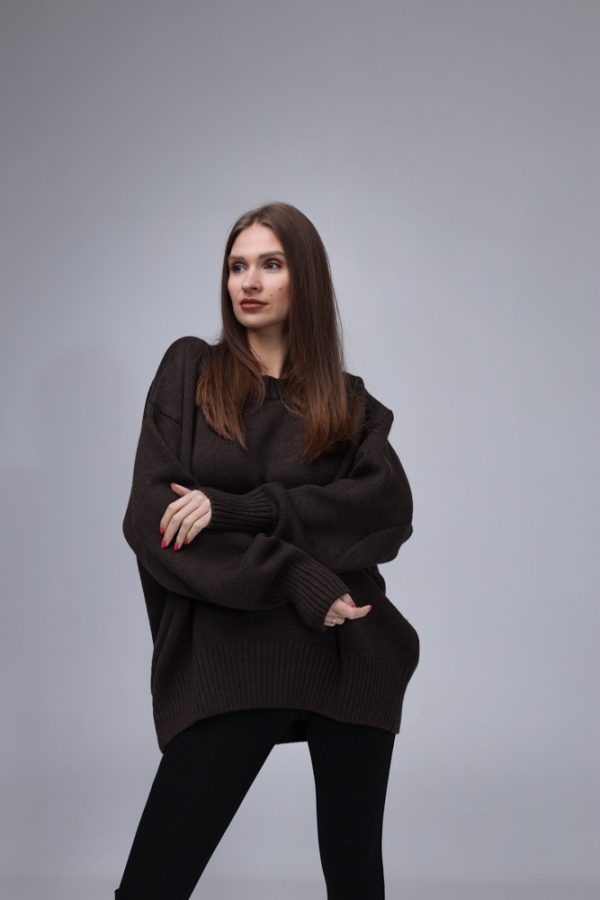 MERINO VILNAS DŽEMPERIS OVERSIZE "NIKOLE" - Image 4