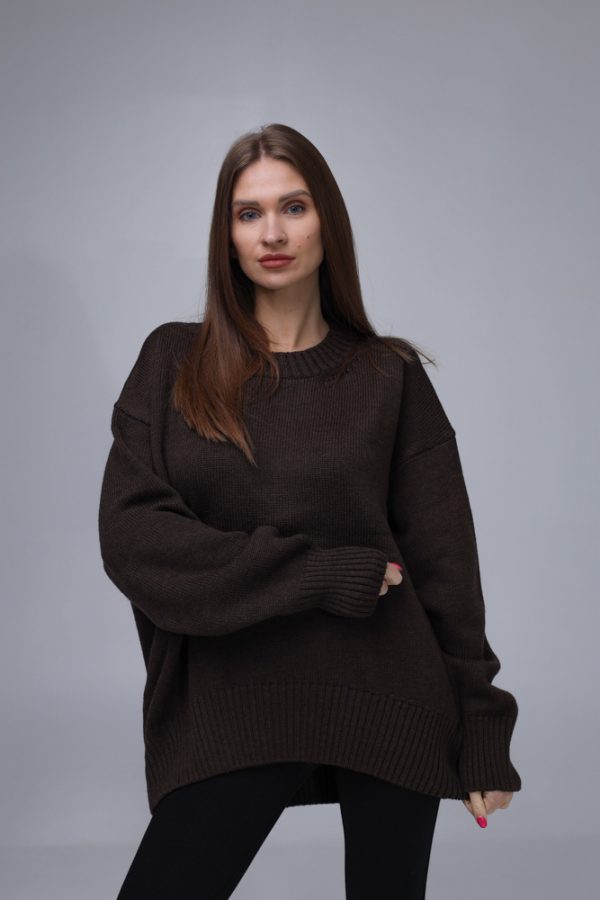 MERINO VILNAS DŽEMPERIS OVERSIZE "NIKOLE" - Image 3