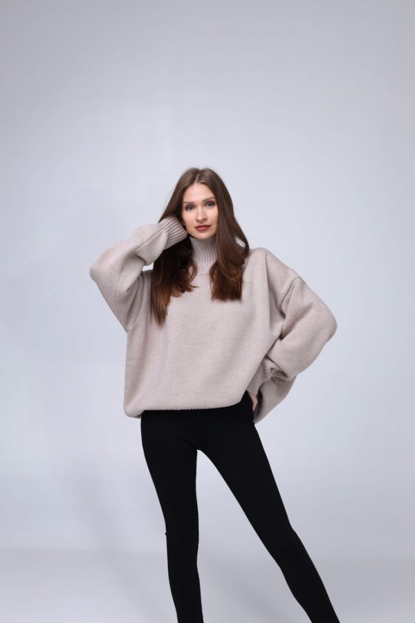 MERINO VILNAS DŽEMPERIS OVERSIZE "NIKOLE" - Image 4