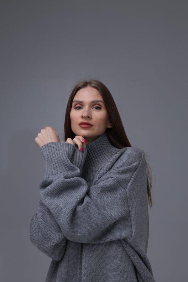 MERINO VILNAS DŽEMPERIS OVERSIZE "NIKOLE" - Image 4