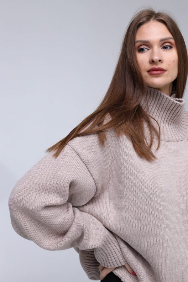 MERINO VILNAS DŽEMPERIS OVERSIZE "NIKOLE" - Image 2