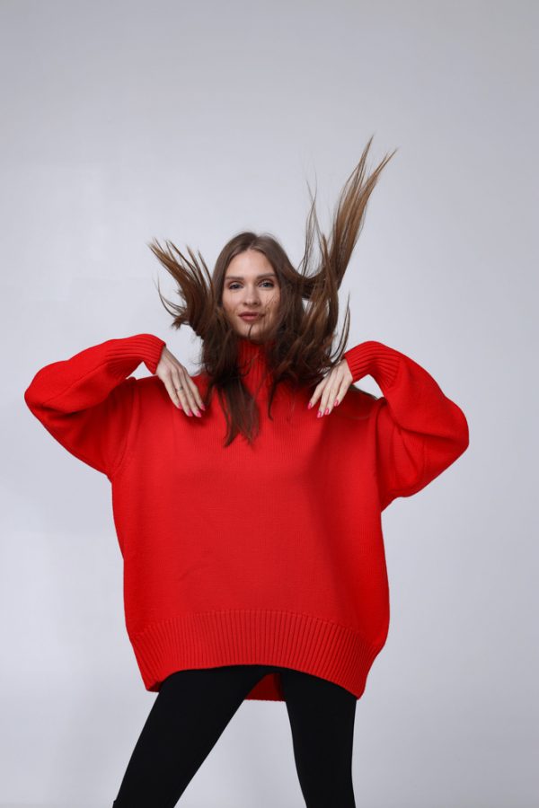 MERINO VILNAS DŽEMPERIS OVERSIZE "NIKOLE" - Image 4