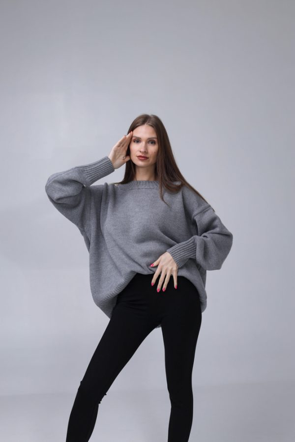 MERINO VILNAS DŽEMPERIS OVERSIZE "NIKOLE" - Image 5