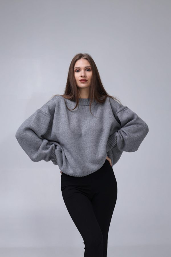MERINO VILNAS DŽEMPERIS OVERSIZE "NIKOLE" - Image 3