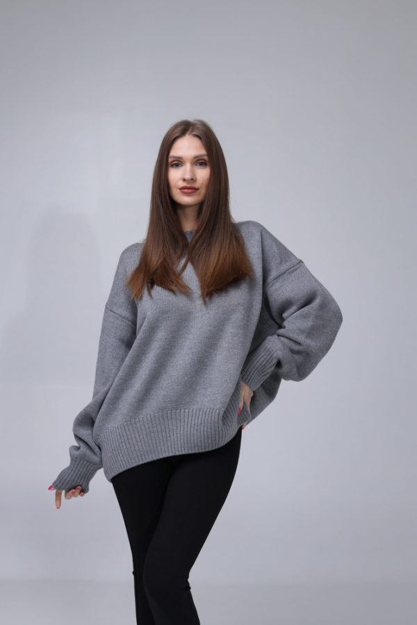 MERINO VILNAS DŽEMPERIS OVERSIZE "NIKOLE" - Image 2