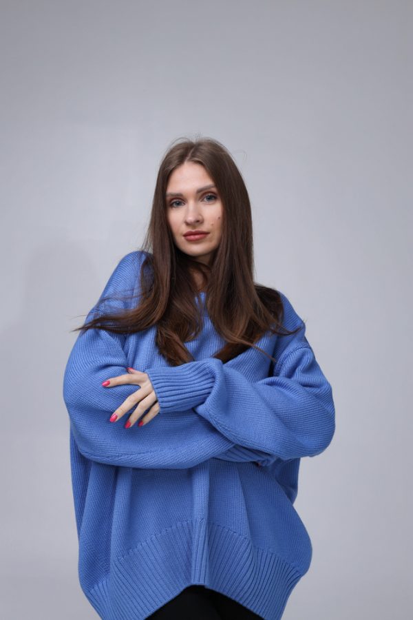 MERINO VILNAS DŽEMPERIS OVERSIZE "NIKOLE" - Image 4