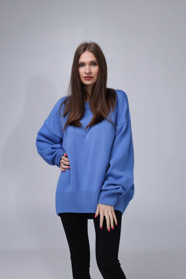 MERINO VILNAS DŽEMPERIS OVERSIZE "NIKOLE" - Image 2
