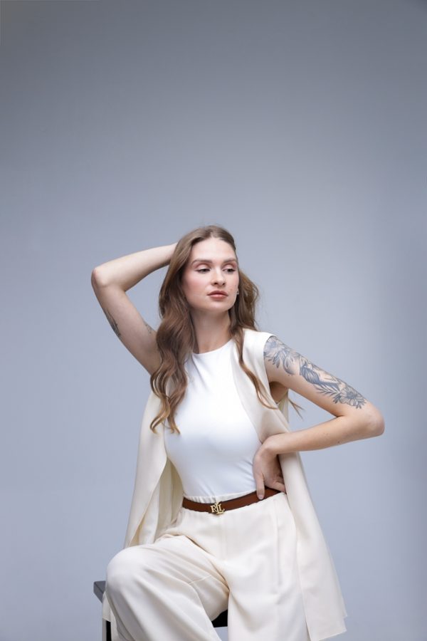 MERINO UN ZĪDA VESTE - Image 5