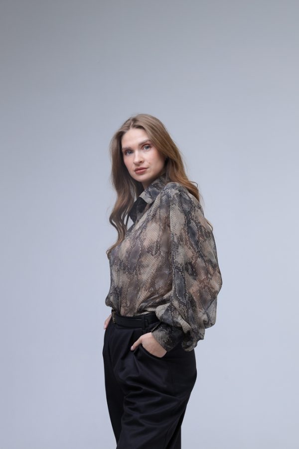 100% ZĪDA OVERSIZE KREKLS