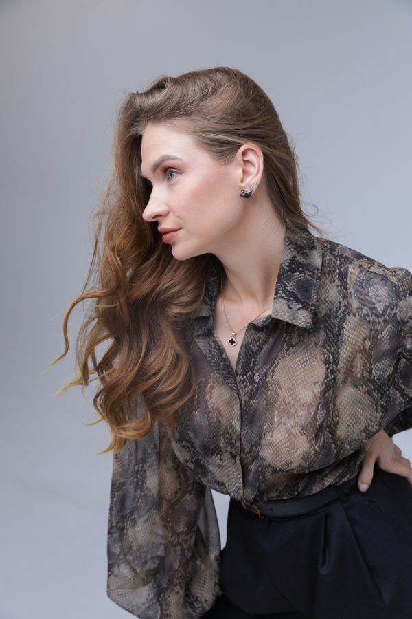 100% ZĪDA OVERSIZE KREKLS - Image 9
