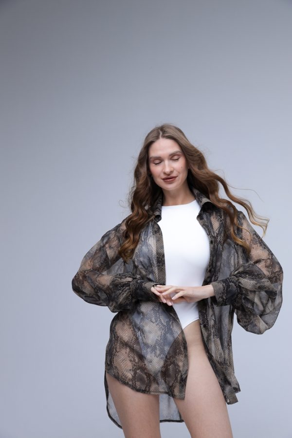 100% ZĪDA OVERSIZE KREKLS - Image 5