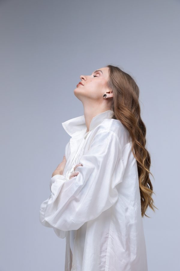 100% ZĪDA OVERSIZE KREKLS - Image 12